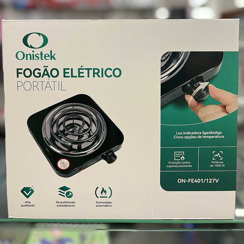 Fogão Elétrico Portátil 1000W Onistek ON-FE401/127V