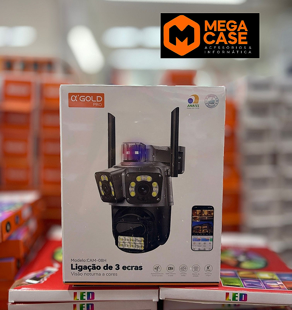 Câmera de Segurança Wi-Fi CAM-08H α Gold CAM-08