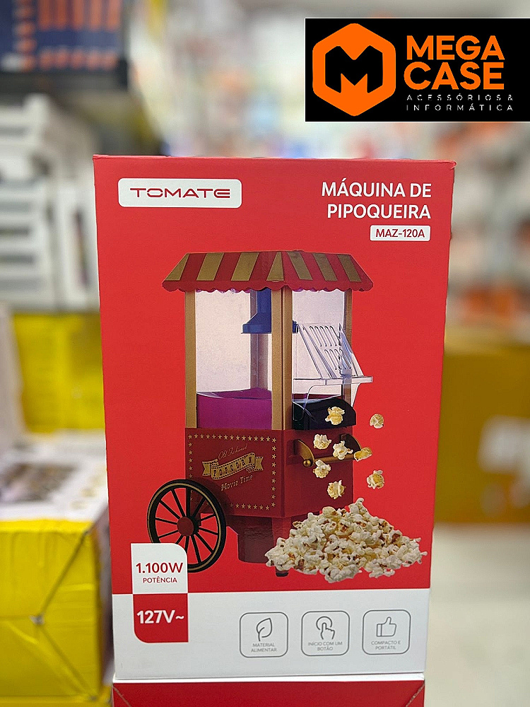 Máquina de Pipoca 1100W Tomate MAZ-120A