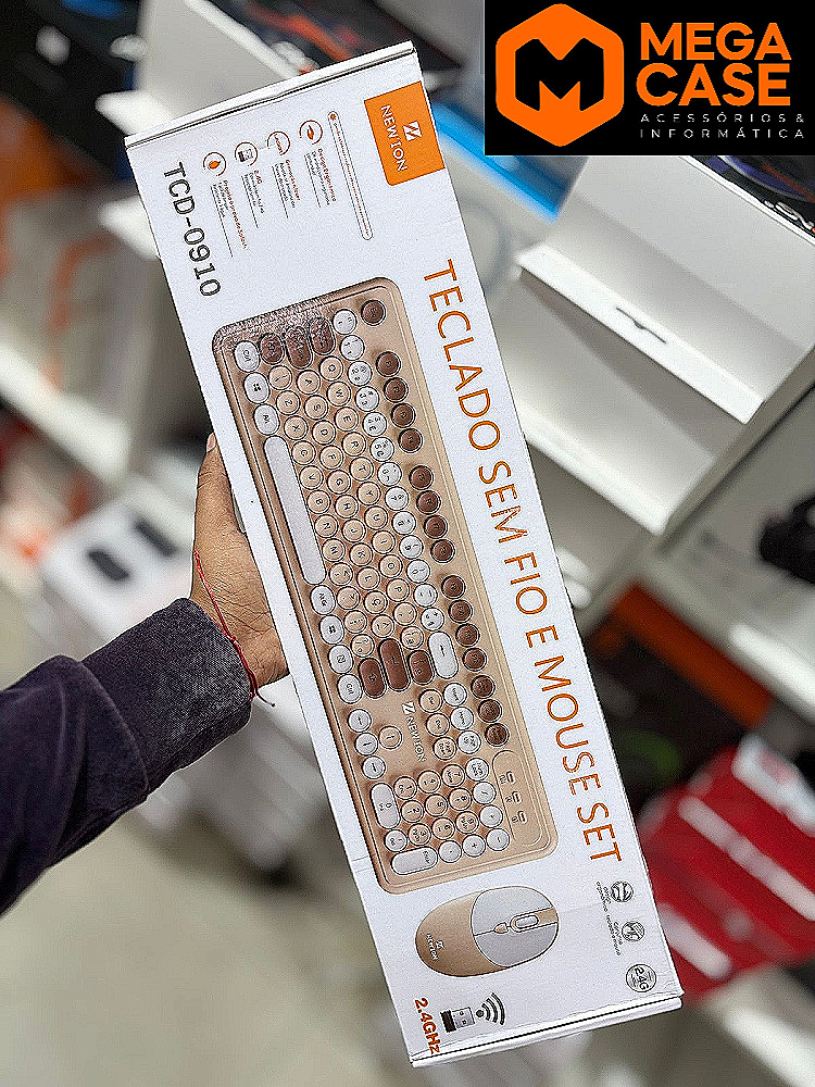 Teclado e Mouse Sem Fio Z New Ton TCD-0910