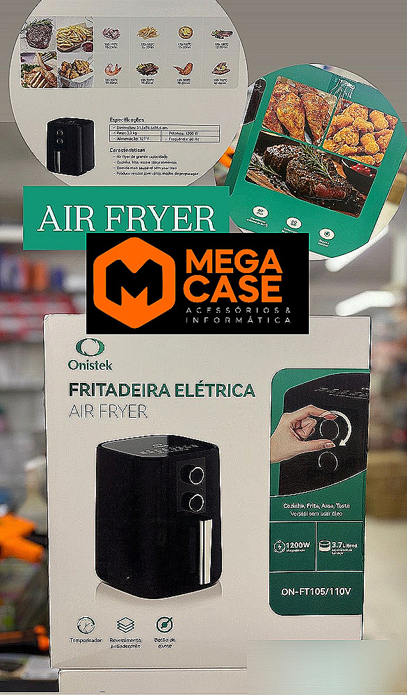 Fritadeira Elétrica Air Fryer 1200W Onistek ON-FT105/110V