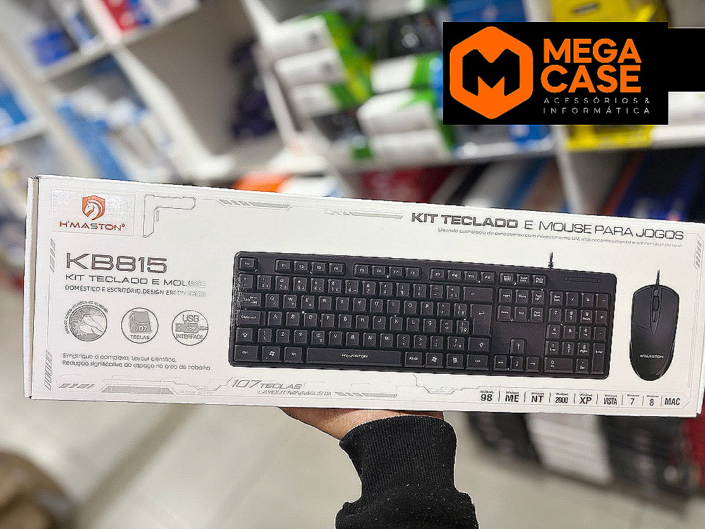 Kit Teclado e Mouse para Jogos H'maston KB815