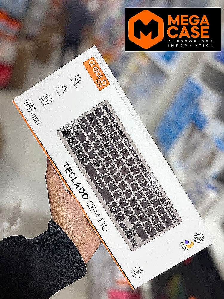 Teclado Sem Fio TCD-05H A'Gold Plus TCD-05