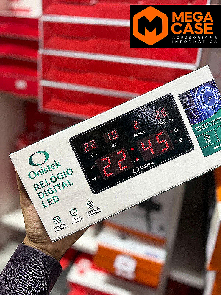 Relógio Digital LED Onistek ON-RP408