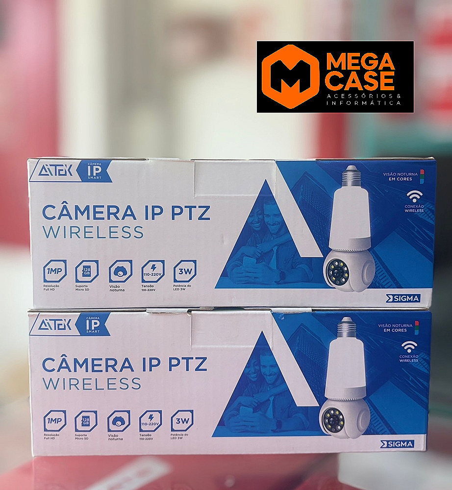 Câmera IP wifi PTZ Wireless 3W Aitek