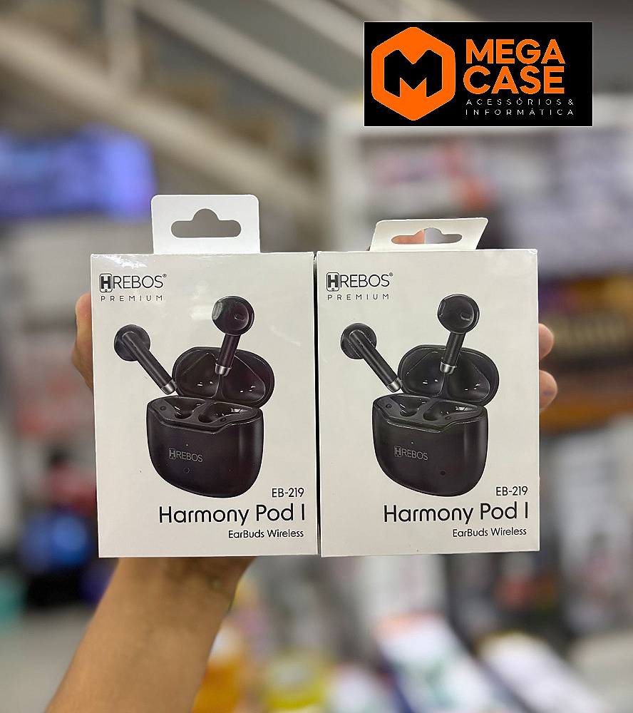 Fone Bluetooth TWS Harmony Pod I Hrebos EB-219