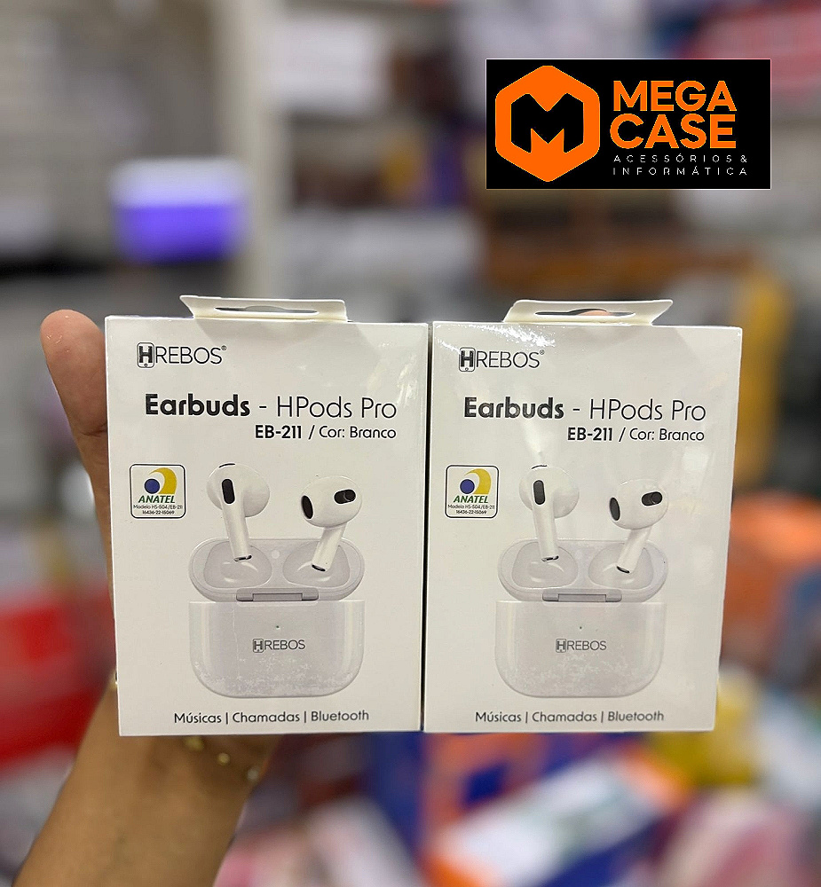 Fone Bluetooth TWS HPods Pro Hrebos EB-211