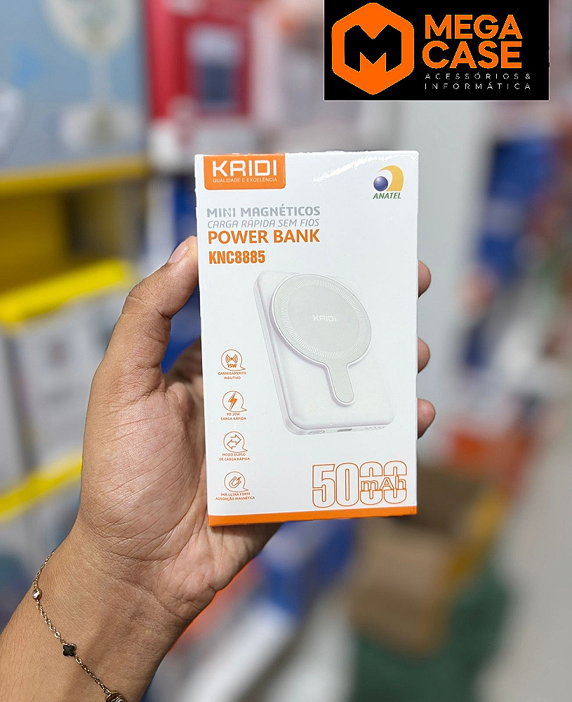 Bateria Portatil Power Bank 5000mAh KAIDI KNC8885