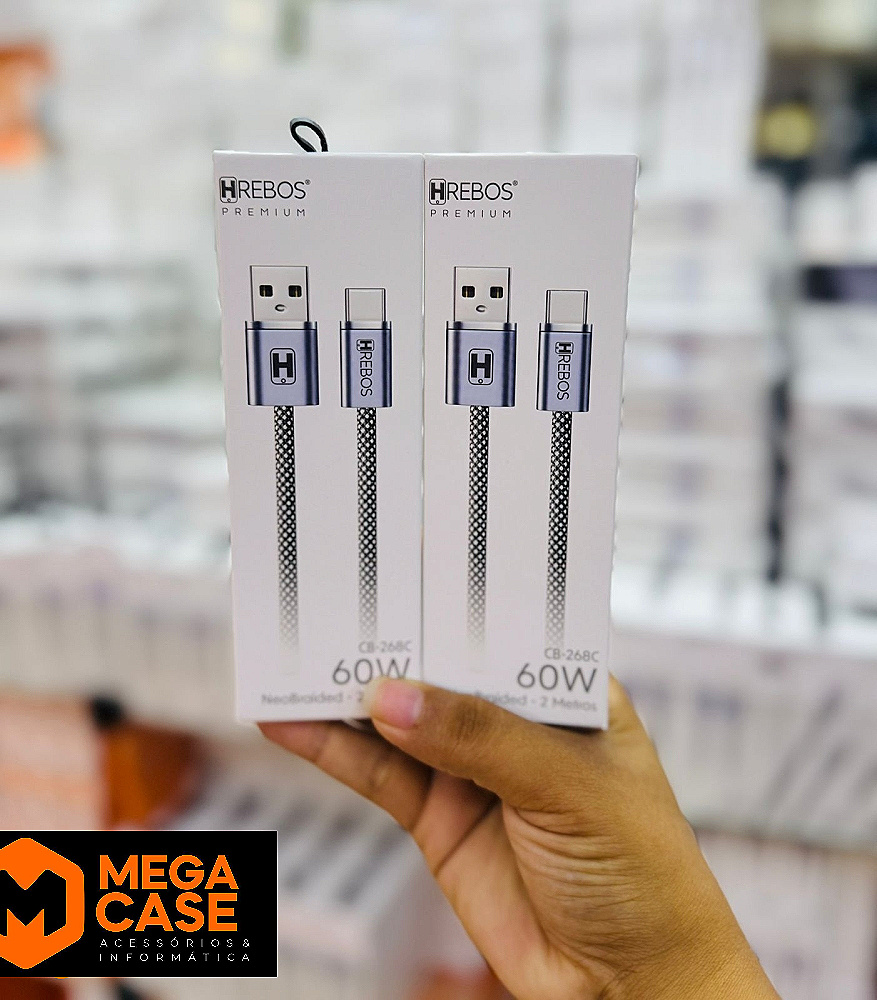 Cabo Tipo-C X Tipo-C 60W Hrebos CB-26C