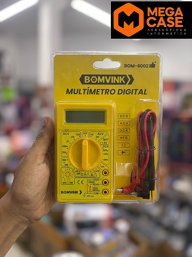 Multímetro Digital Bomvink BOM-6002