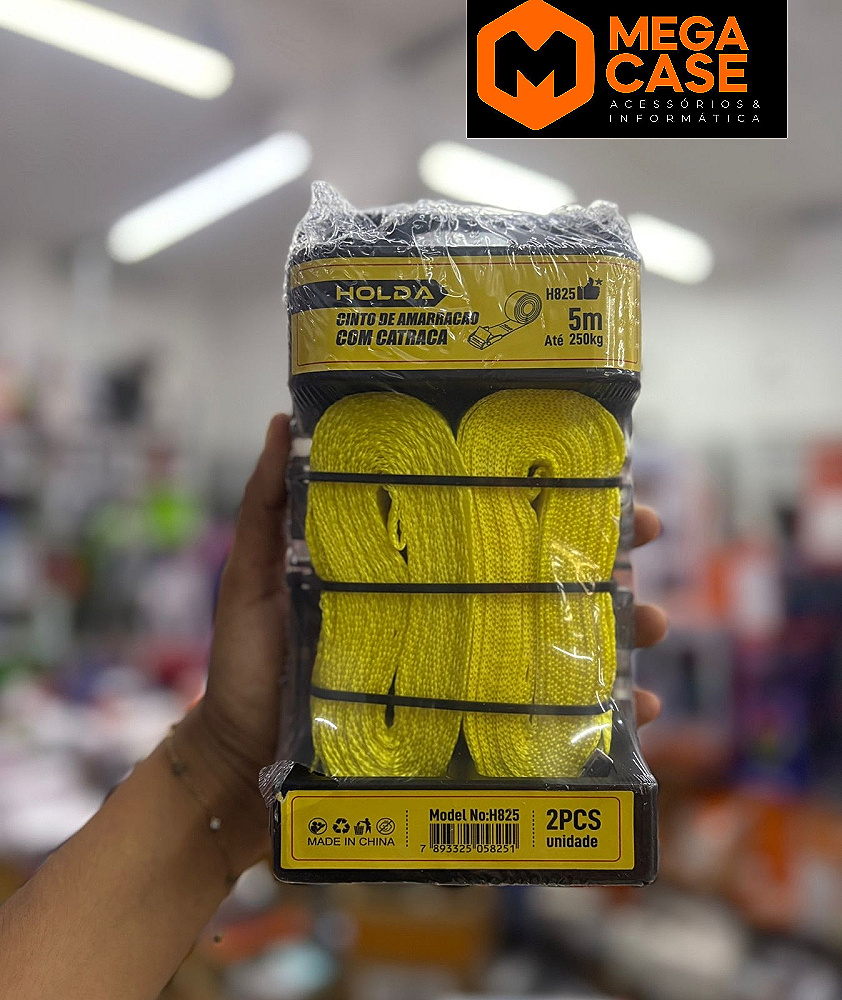 Cinta de Amarração com Catraca 5 metros Holda H825 2pcs