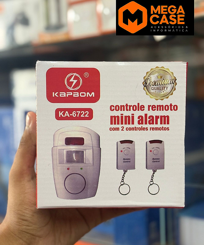 Mini Alarme com Controle Remoto Kapbom KA-6722