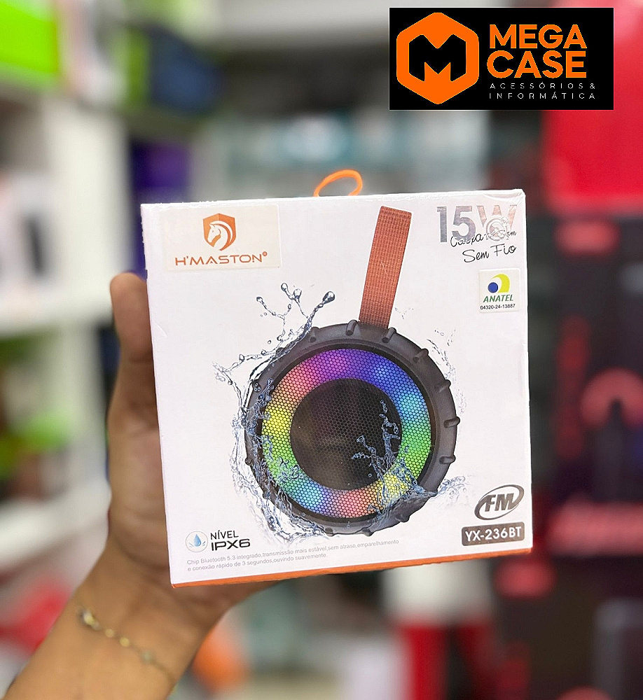 Caixa de Som Bluetooth 15W H'maston YX-236BT
