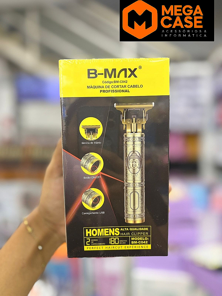 Máquina de Cortar Cabelo Profissional B-Max BM-C042
