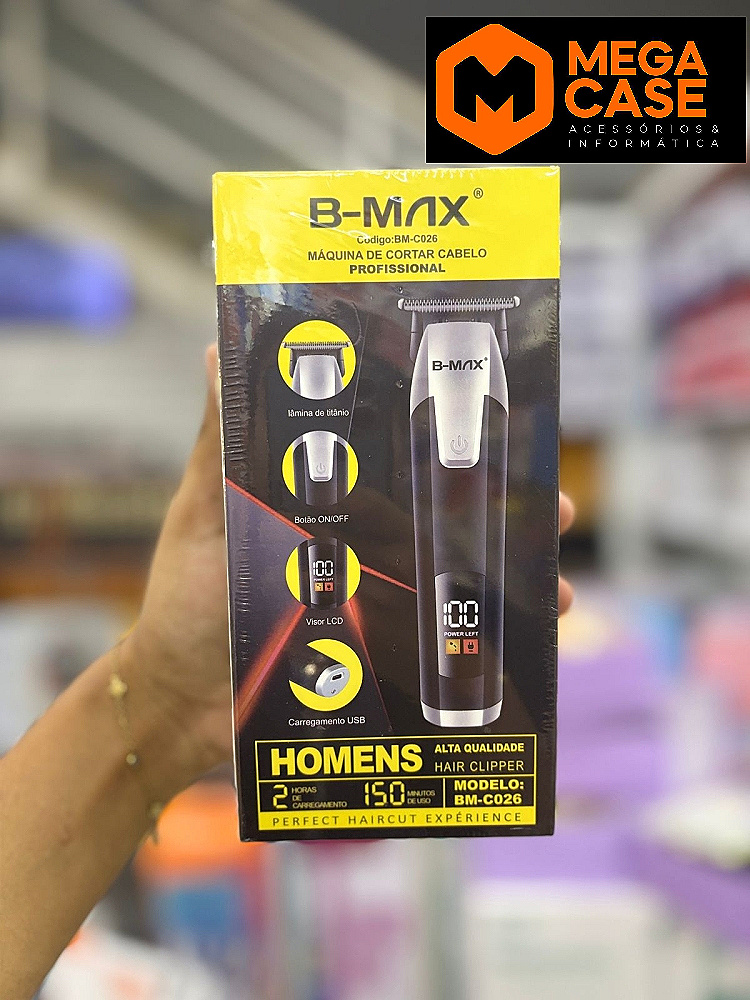 Máquina de Cortar Cabelo Profissional B-Max BM-C026