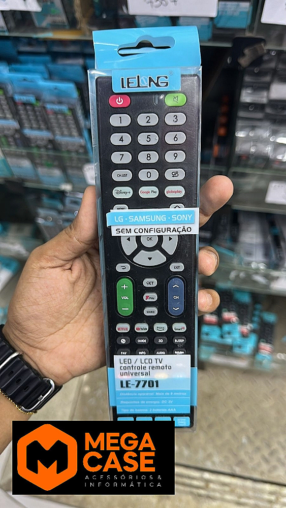 Controle Remoto Universal LCD LELONG LE-7701