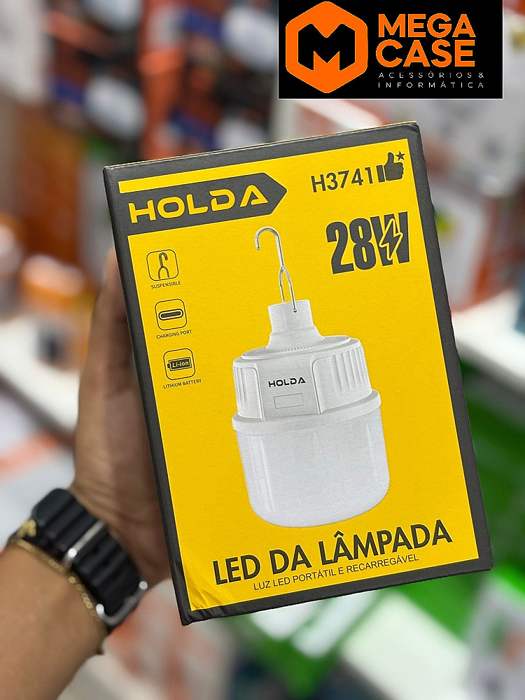 Lâmpada LED Portátil 28W HOLDA H3741