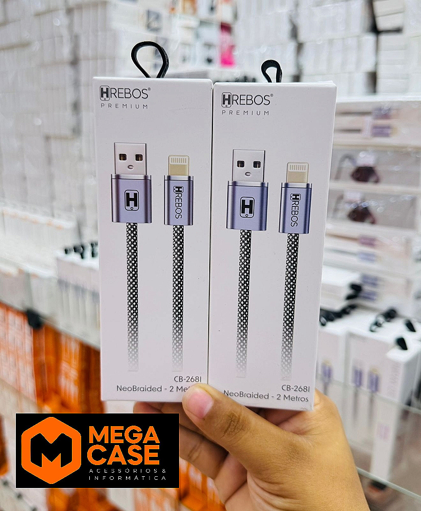 Cabo de Celular USB X iPhone Hrebos CB-268I