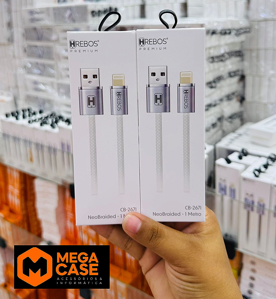 Cabo de Celular USB X IPHONE Hrebos CB-2671