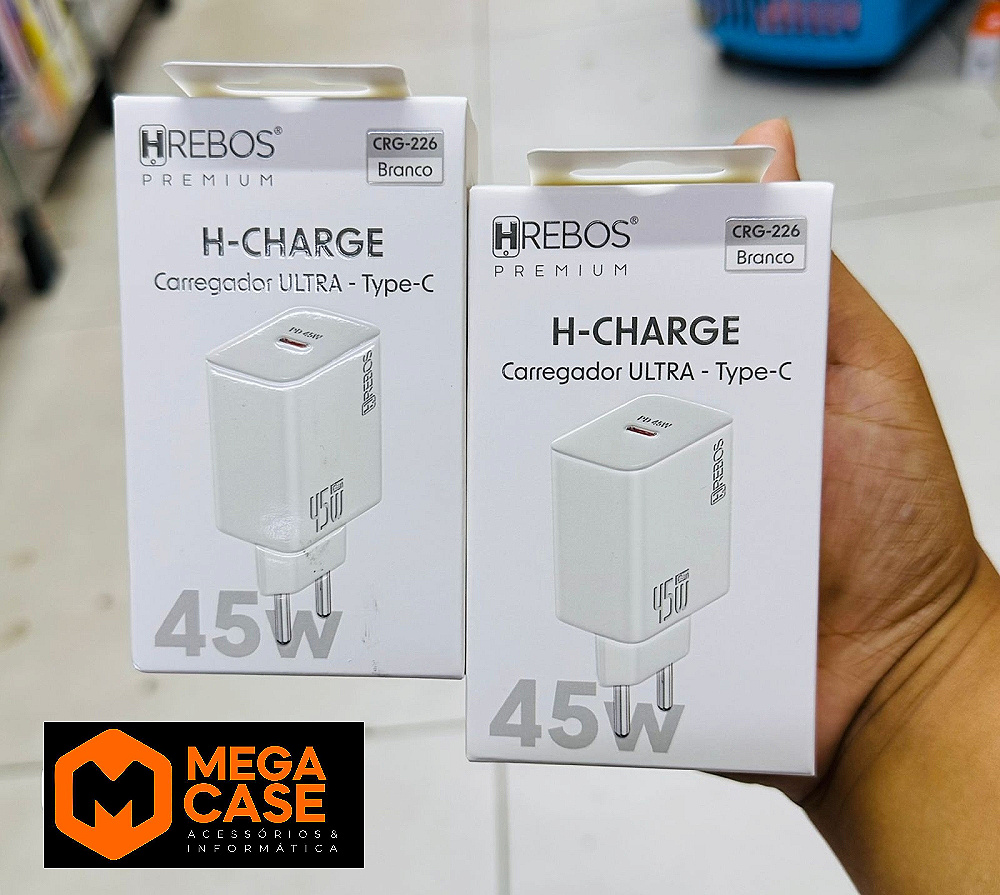 Fonte de Carregador 45W Hrebos CRG-226