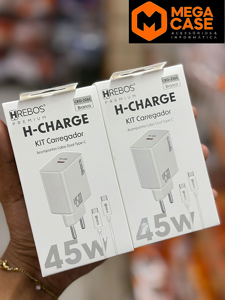 Carregador completo TIPO-C 45W Hrebos CRG-226C