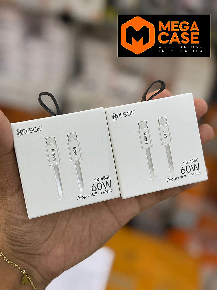 Cabo de Celular TIPO-C X TIPO C 60W Hrebos CB-485C