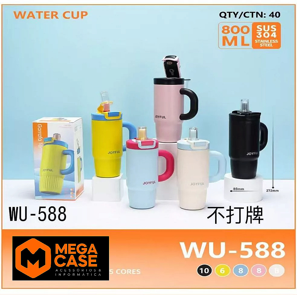 Garrafa Térmica 800ml Joyful WU-588