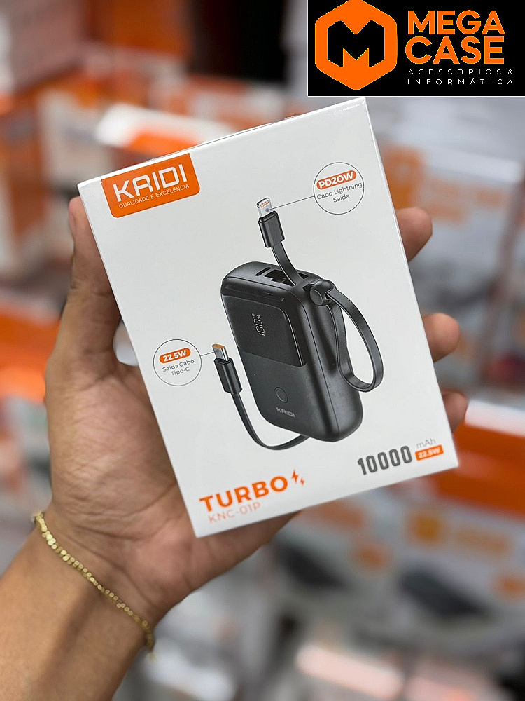 Bateria Portatil Power Bank 10000mAh KRIDI KNC-01P