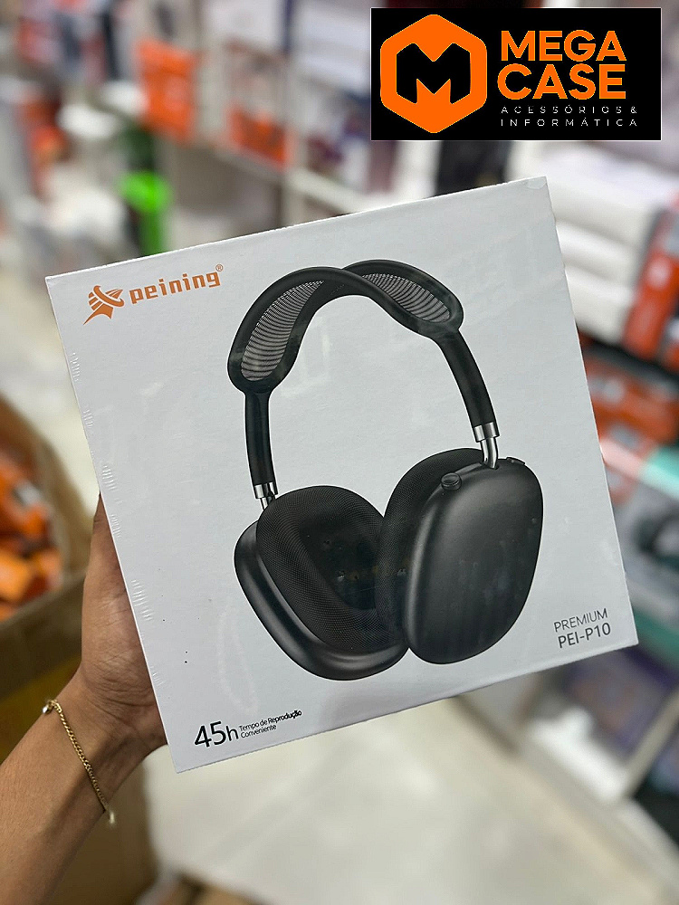 Fone Headphone Bluetooth Over-Ear Premium Peining PEI-P10