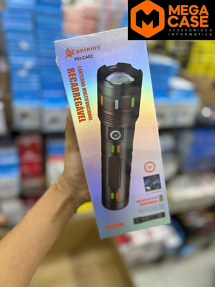 Lanterna Multifuncional Recarregável Peining PEI-CA02