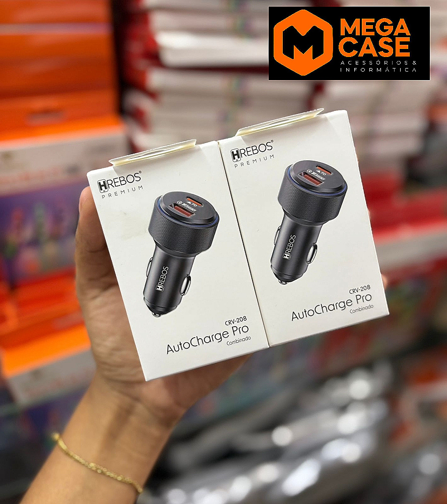 Carregador Veicular AutoCharge Pro Hrebos CRV-208