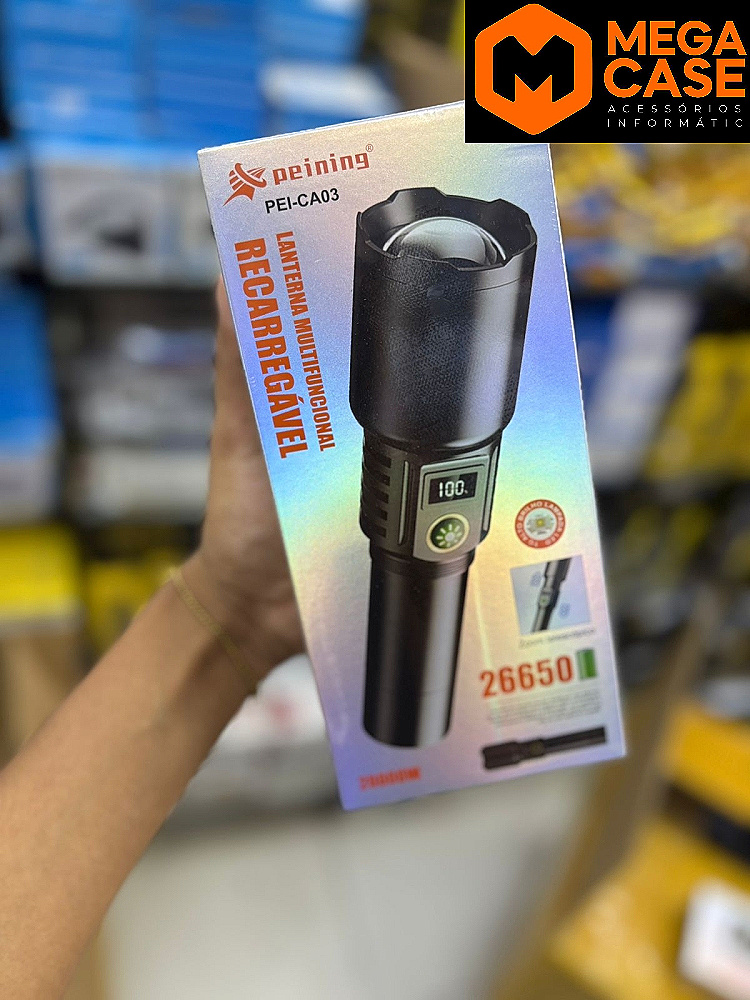 Lanterna Recarregável Peining PEI-CA03