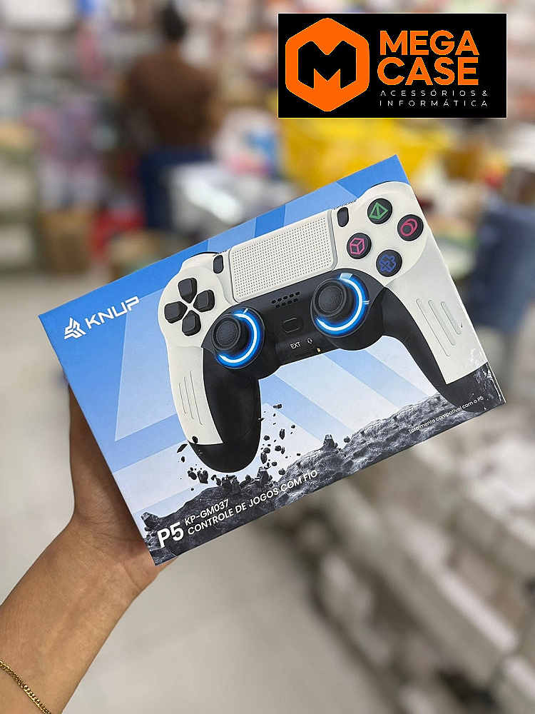 Controle de Jogos com Fio Knup KP-GM037