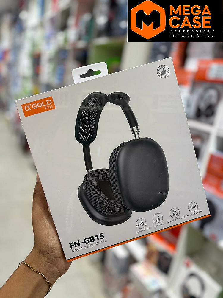 Fone Headphone Bluetooth TWS Gold Pro FN-GB15