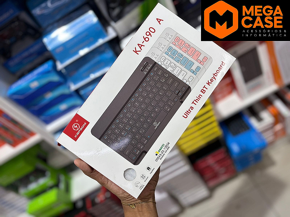 Teclado Bluetooth Ultra Fino Kazzom KA-690 A