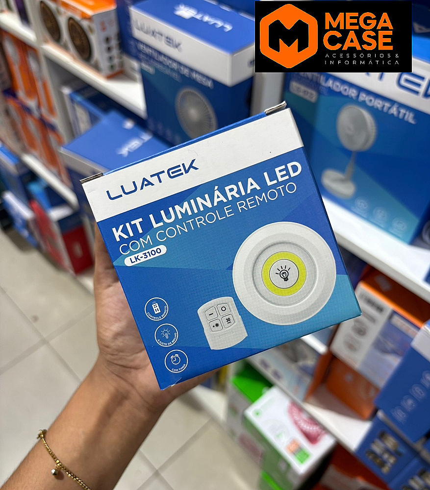 Kit Luminária LED com Controle Remoto Luatek LK-3100