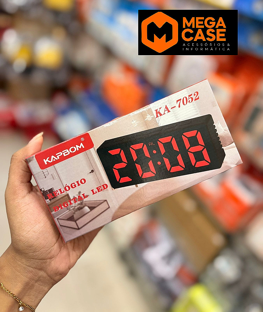 Relógio Digital LED KAPBOM KA-7052