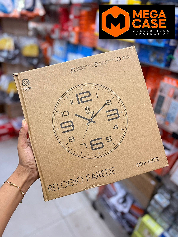 Relógio de Parede Oásis OIH-6372