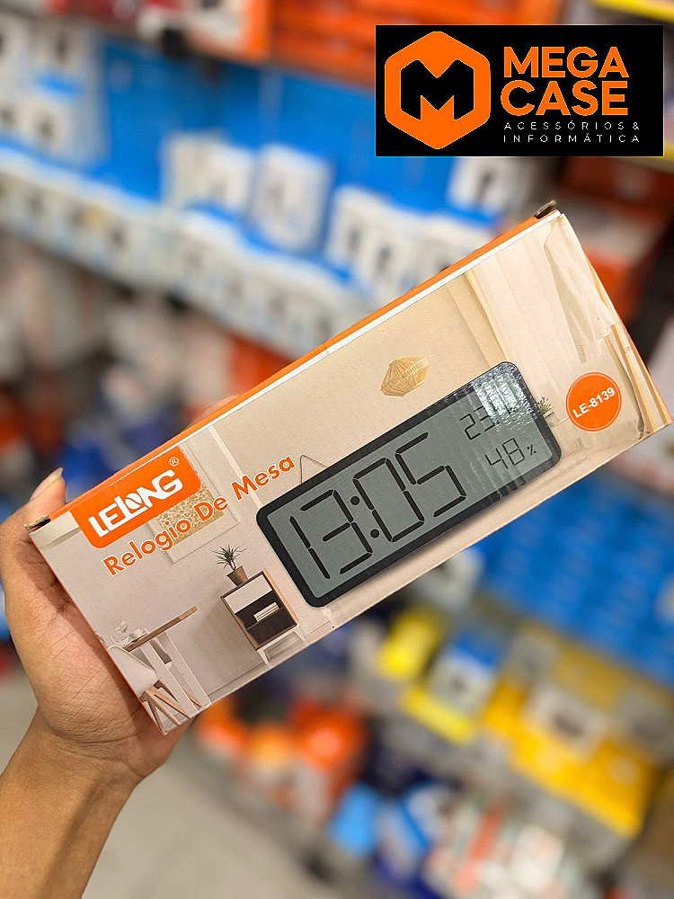 Relógio de Mesa Digital LeLong LE-8139