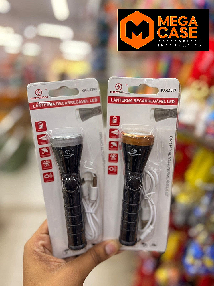 Lanterna Recarregável LED Kapbom KA-L1399