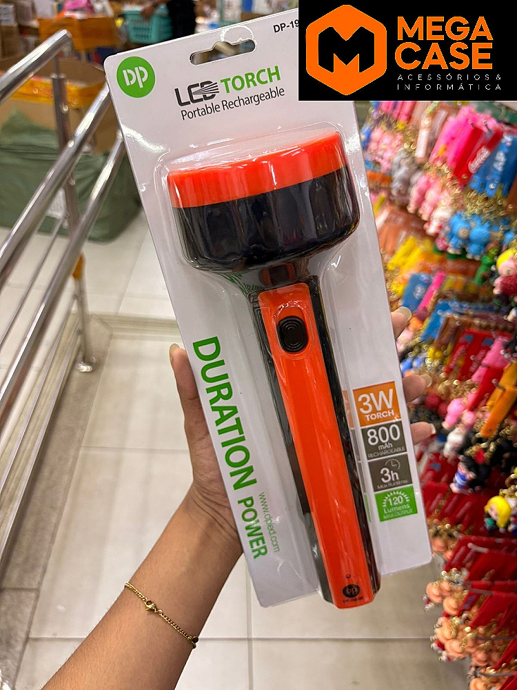 Lanterna LED Recarregável 3W DP DP-1953B