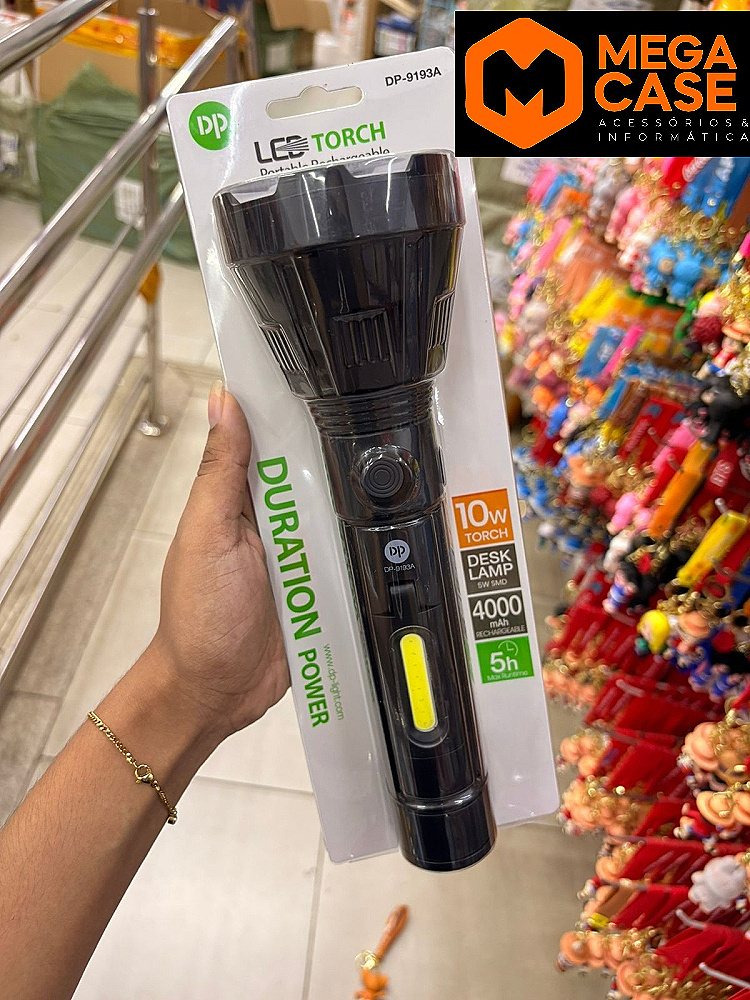 Lanterna LED Recarregável 4000mAh DP DP-9193A