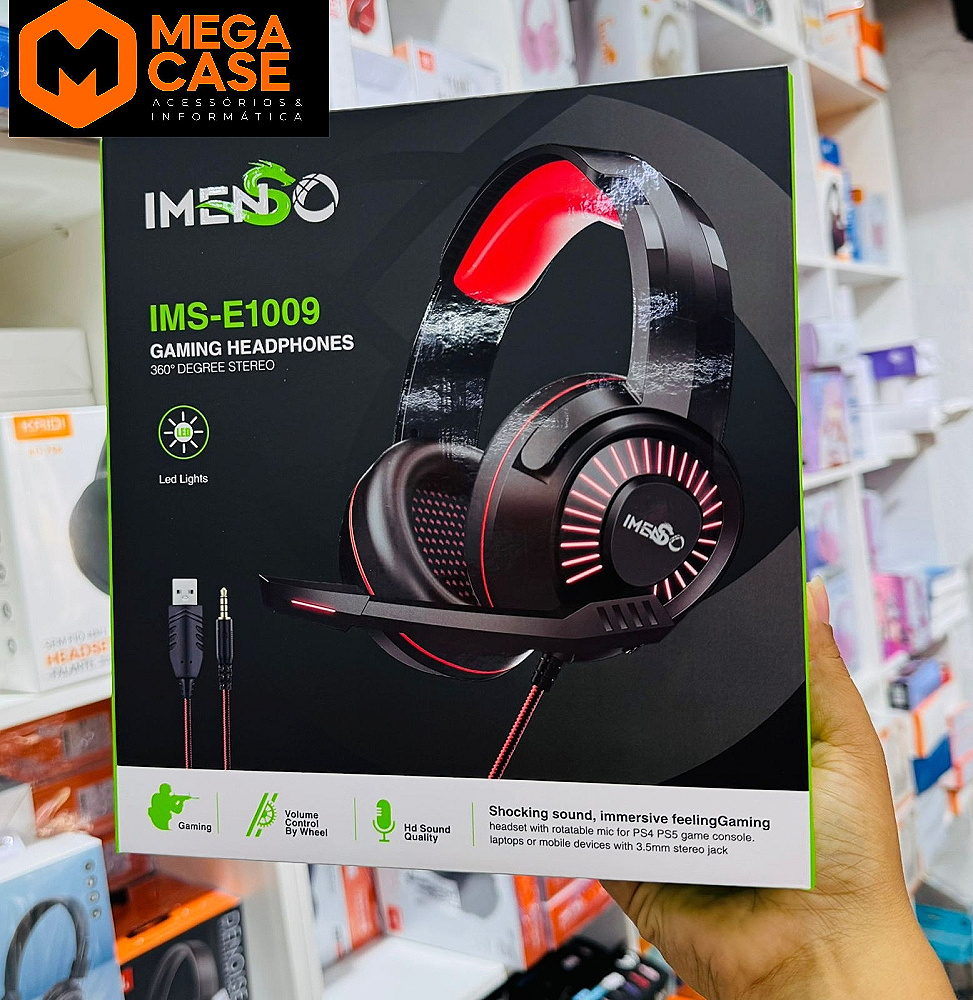 Fone Com Fio Headset Gamer IMENOO IMS-E1009