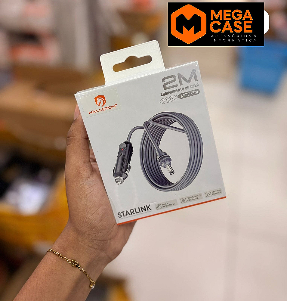 Cabo Para Starlink Veicular H'maston MCD-2M