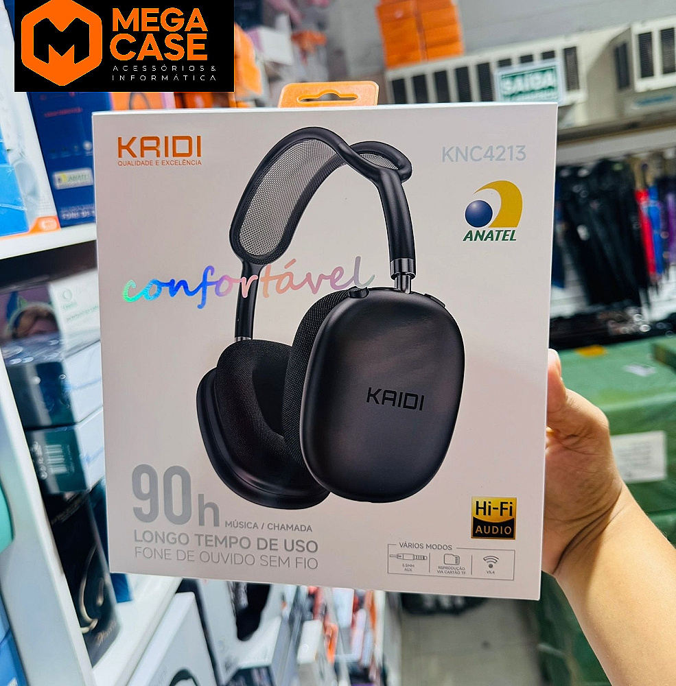 Fone Bluetooth Headphone KAIDI KNC4213