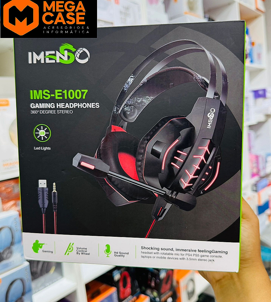 Fone Com Fio Headset Gamer IMENGO IMS-E1007