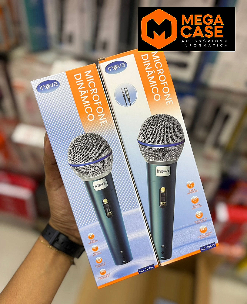 Microfone Dinâmico Inova MD-20442