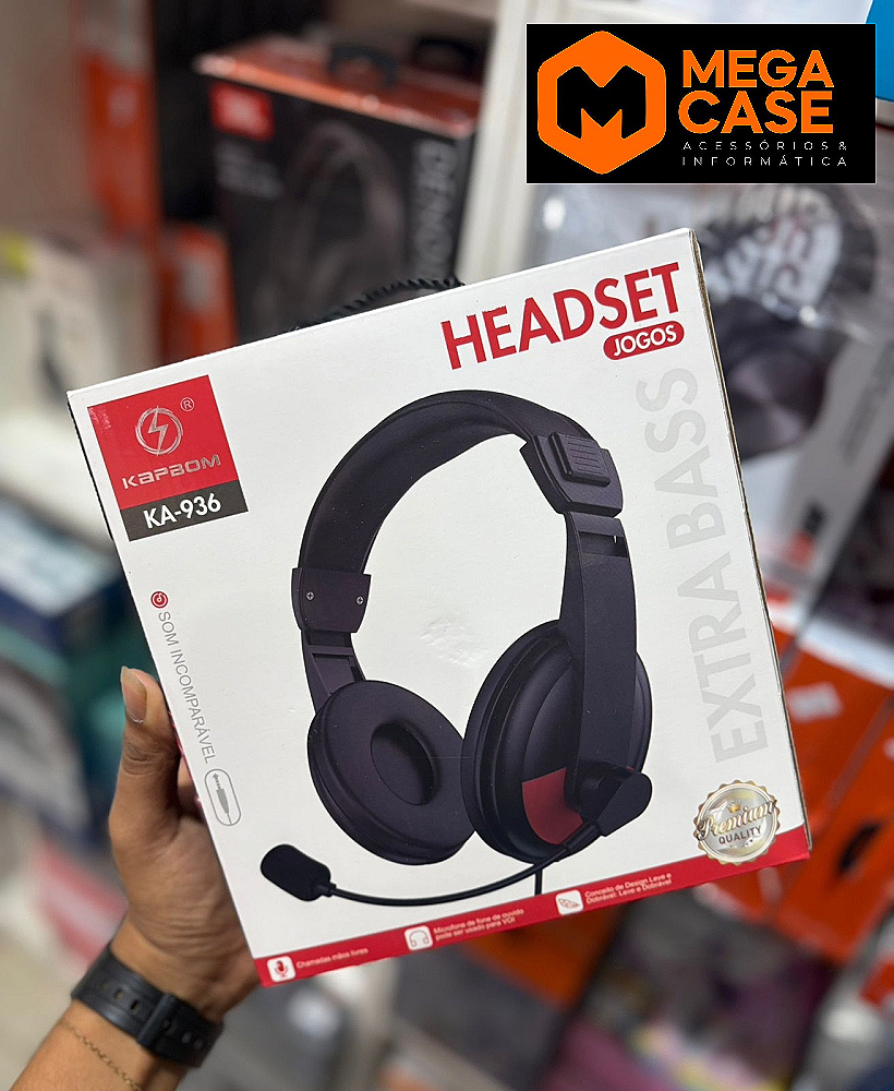 Fone Headset Gamer Kapbom KA-936