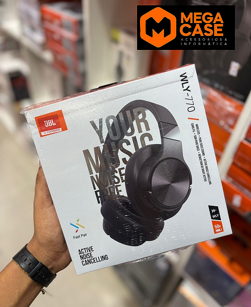 Fone Headphone Bluetooth com Cancelamento de Ruído JBL WLY-770