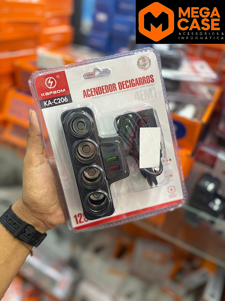 Acendedor de Cigarros Automotivo Kapbom KA-C206